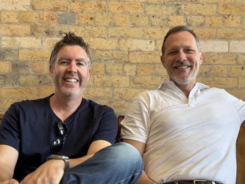 Adam Taylor and David Larkman, founders of Note It